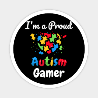 Im A Proud Autism Gamer  Kids Youth Heart Magnet